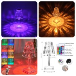 Crystal Daimond Touch Lamp