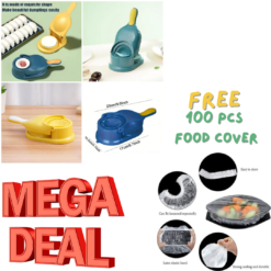 2in1 Dumpling Samosa Maker + ( Free 100 pcs Elastic Food Storage )