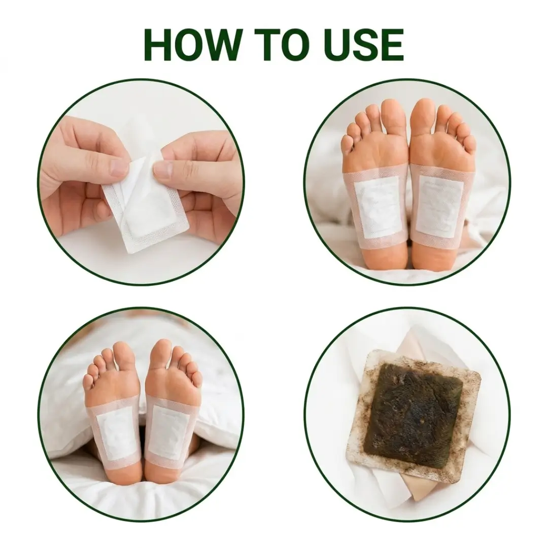Kinoki Bamboo Vinegar Detox Foot Patches (10 Pads Pack) - Image 2