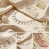 Silver Leaf Charm Anklet – CZ Marquise Dangle Chain Anklet
